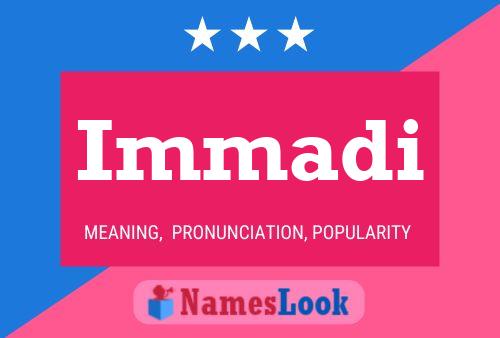 Immadi Name Poster