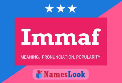 Immaf Name Poster