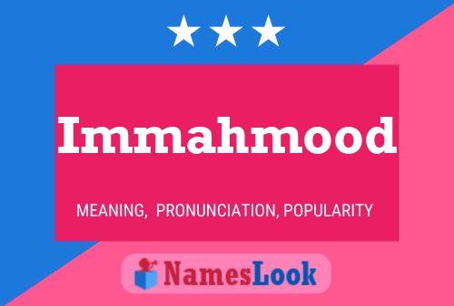 Immahmood Name Poster