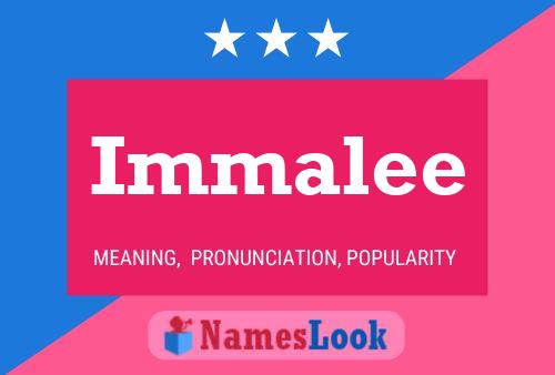 Immalee Name Poster