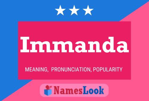 Immanda Name Poster