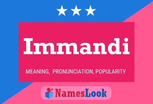 Immandi Name Poster