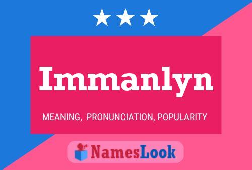 Immanlyn Name Poster