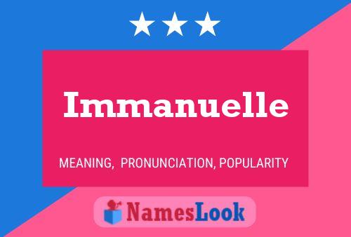 Immanuelle Name Poster