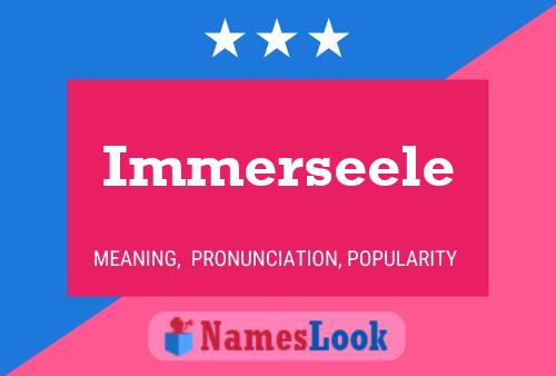 Immerseele Name Poster