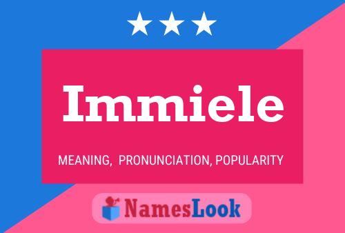 Immiele Name Poster