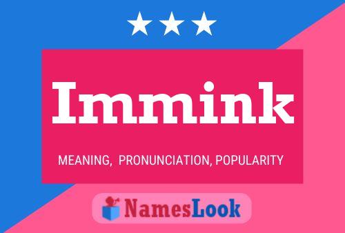 Immink Name Poster