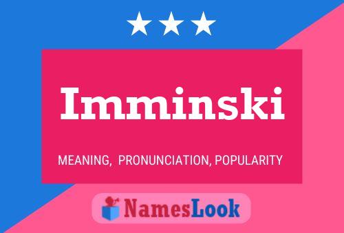 Imminski Name Poster