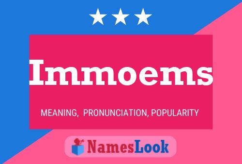 Immoems Name Poster