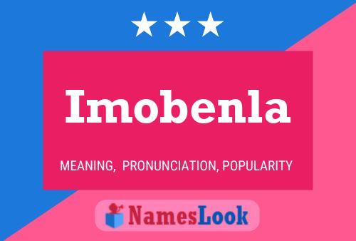 Imobenla Name Poster