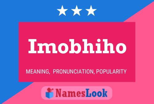 Imobhiho Name Poster