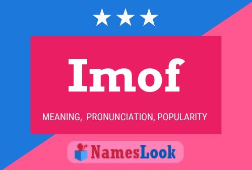 Imof Name Poster