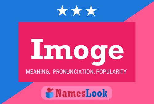 Imoge Name Poster