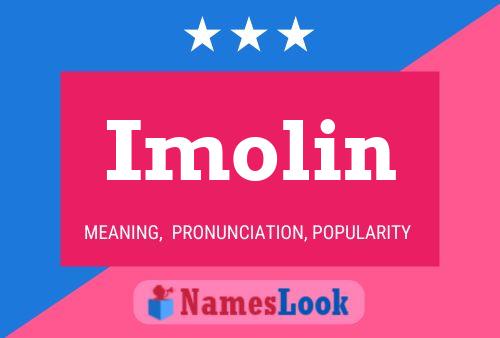 Imolin Name Poster