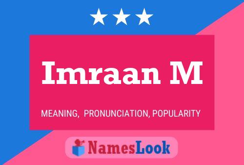 Imraan M Name Poster