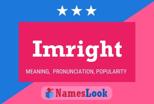 Imright Name Poster