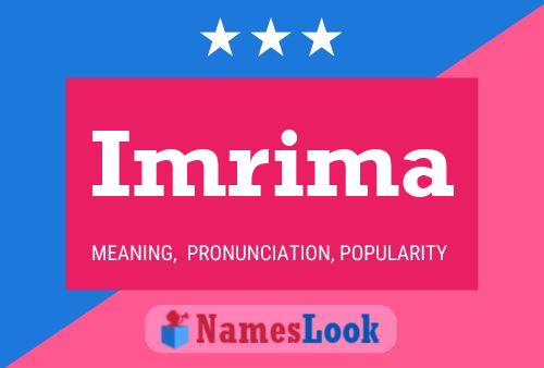 Imrima Name Poster