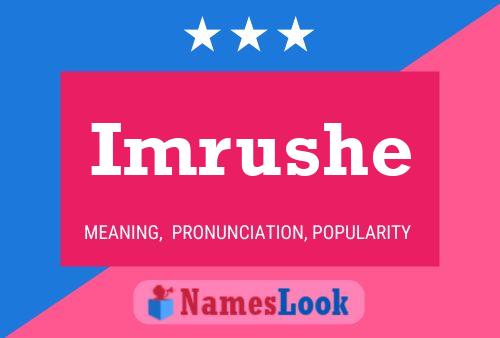 Imrushe Name Poster