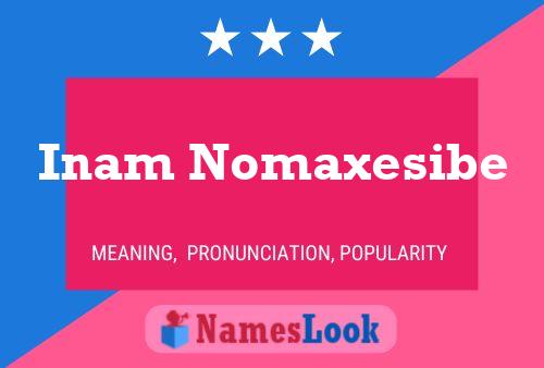 Inam Nomaxesibe Name Poster