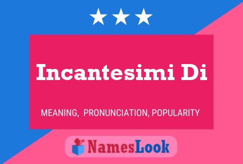 Incantesimi Di Name Poster