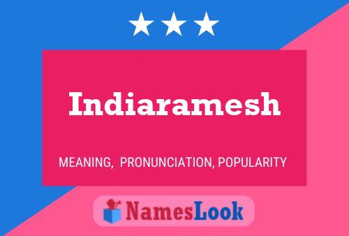 Indiaramesh Name Poster