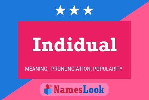 Indidual Name Poster