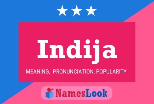 Indija Name Poster