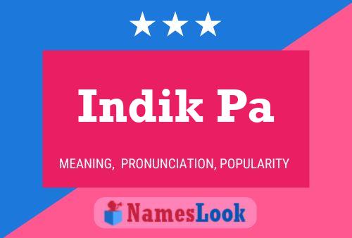 Indik Pa Name Poster