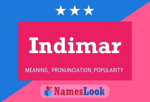 Indimar Name Poster