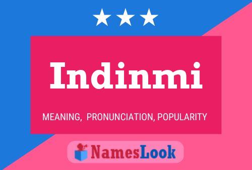 Indinmi Name Poster