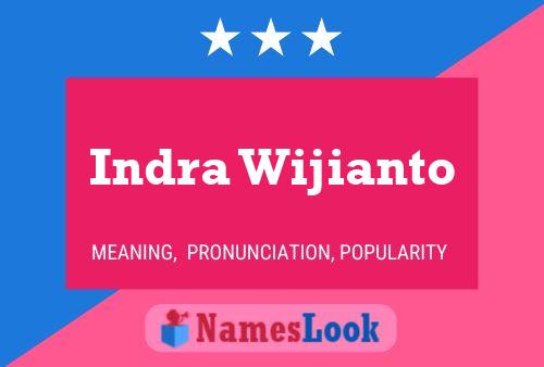 Indra Wijianto Name Poster