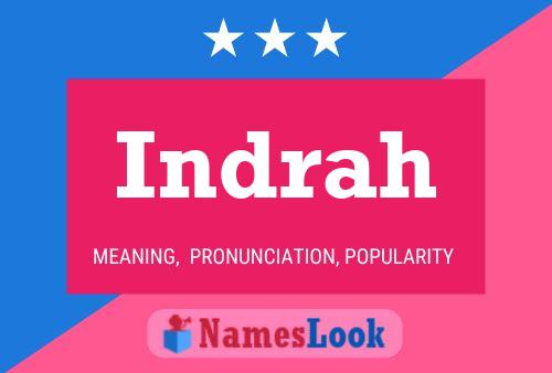 Indrah Name Poster