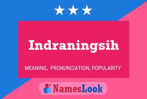 Indraningsih Name Poster