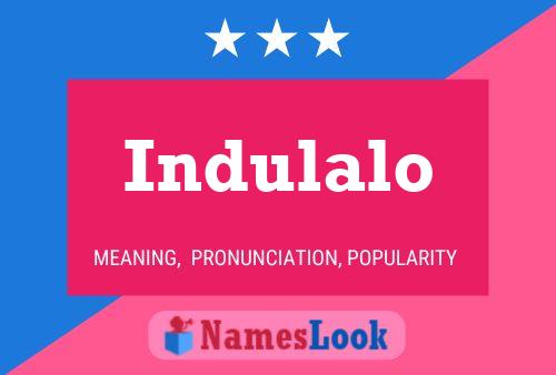 Indulalo Name Poster