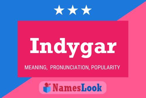 Indygar Name Poster