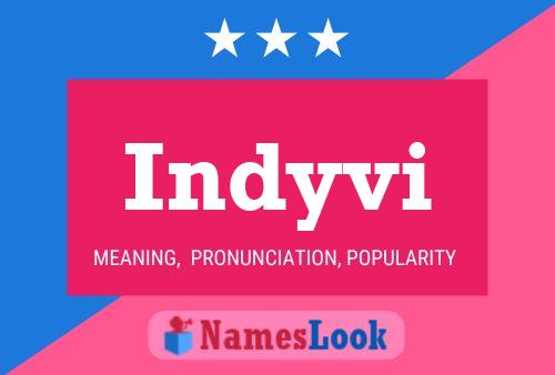 Indyvi Name Poster