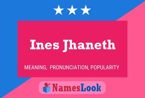 Ines Jhaneth Name Poster