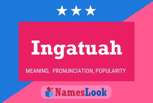 Ingatuah Name Poster