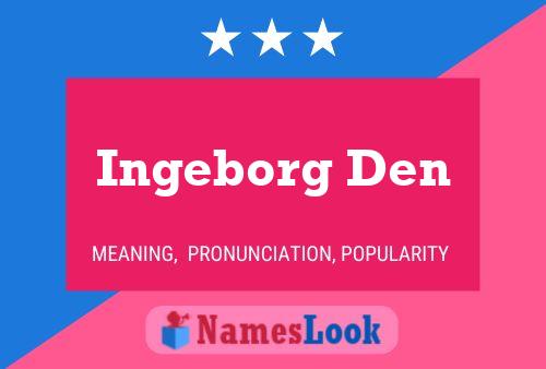 Ingeborg Den Name Poster