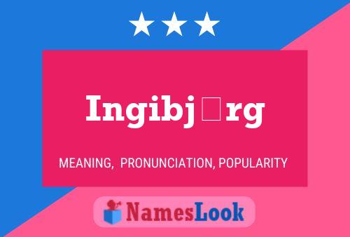 Ingibjörg Name Poster