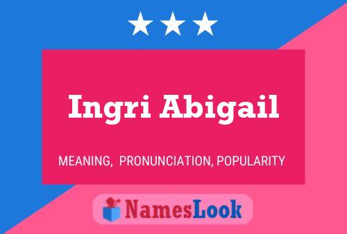 Ingri Abigail Name Poster