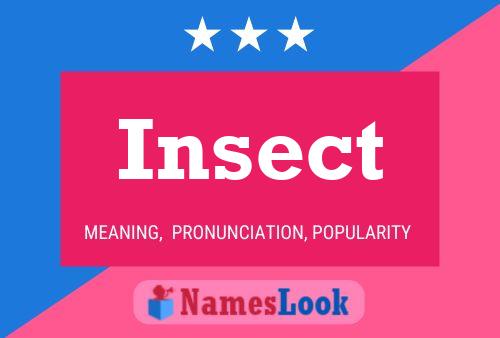 Insect Name Poster