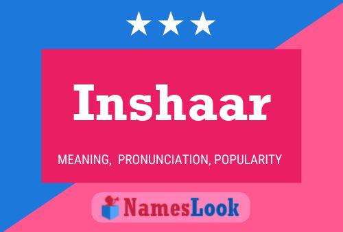 Inshaar Name Poster