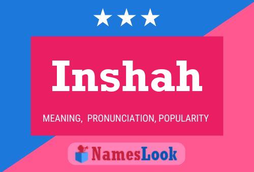 Inshah Name Poster