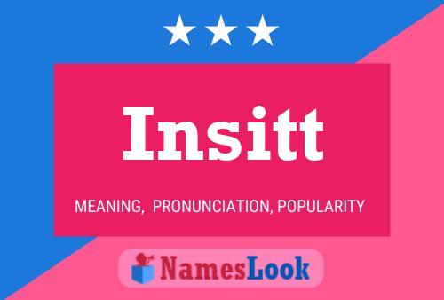 Insitt Name Poster