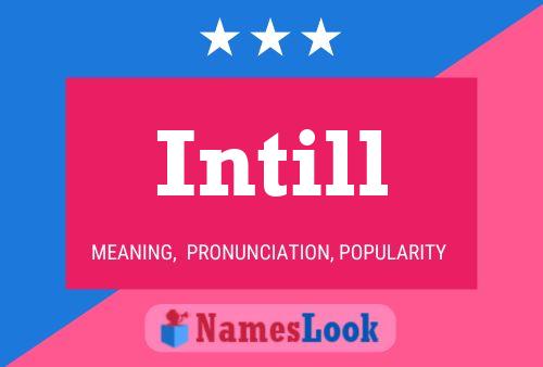 Intill Name Poster