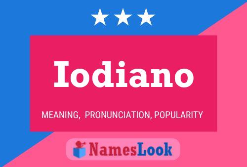 Iodiano Name Poster