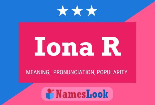 Iona R Name Poster