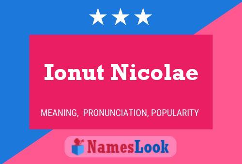 Ionut Nicolae Name Poster