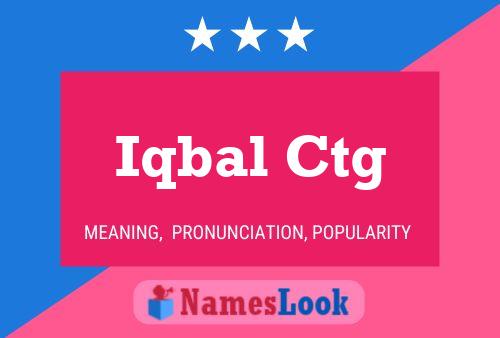 Iqbal Ctg Name Poster